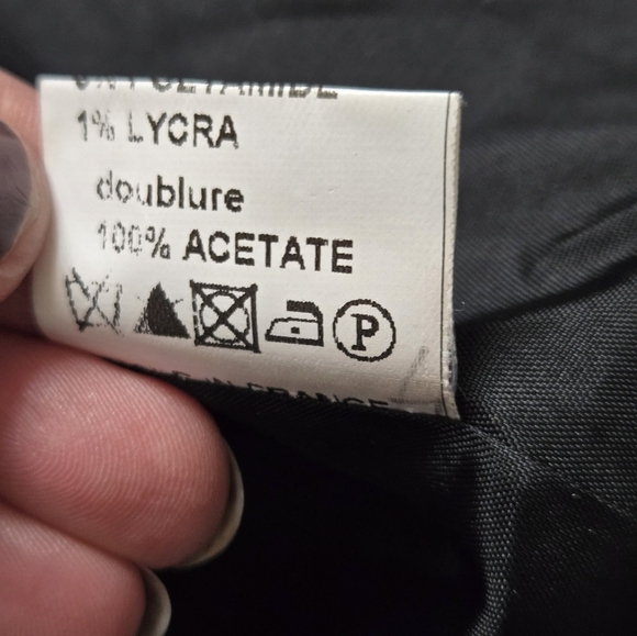 Brighton Paris Black Double-Breasted Wool Blend Blazer. Size 4 - Picture 11 of 14